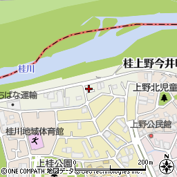 京都府京都市西京区桂上野今井町周辺の地図