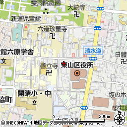 京都府京都市東山区新シ町周辺の地図