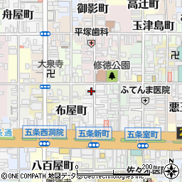 京都府京都市下京区材木町135周辺の地図