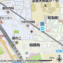 滋賀県大津市馬場3丁目14-17周辺の地図