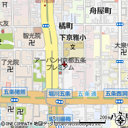京都府京都市下京区小泉町85周辺の地図