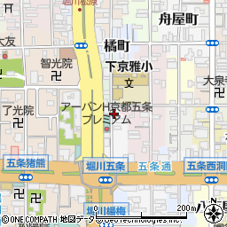 京都府京都市下京区小泉町85周辺の地図