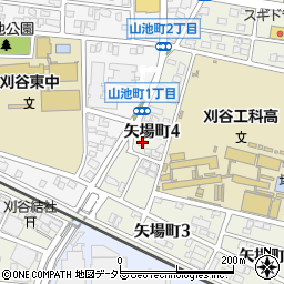 愛知県刈谷市矢場町4丁目203周辺の地図
