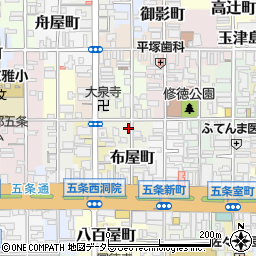 京都府京都市下京区月見町67周辺の地図
