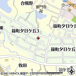 京都府亀岡市篠町夕日ケ丘周辺の地図
