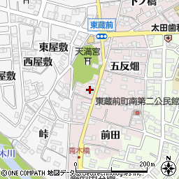 愛知県岡崎市東蔵前町火打山24周辺の地図