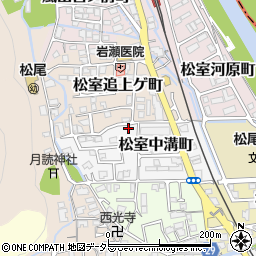 京都府京都市西京区松室中溝町38-3周辺の地図