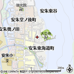 京都府京都市山科区安朱東海道町61周辺の地図
