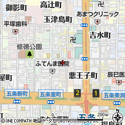 京都府京都市下京区御供石町352周辺の地図