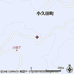 愛知県岡崎市小久田町（桜下）周辺の地図