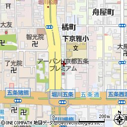 京都府京都市下京区小泉町82周辺の地図