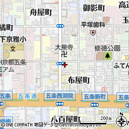 京都府京都市下京区月見町周辺の地図