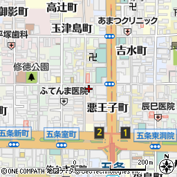 京都府京都市下京区御供石町356-1周辺の地図