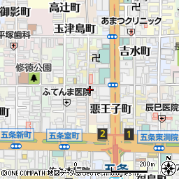 京都府京都市下京区御供石町356周辺の地図
