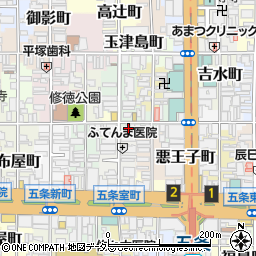京都府京都市下京区御供石町344-2周辺の地図