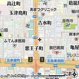 京都府京都市下京区大堀町周辺の地図