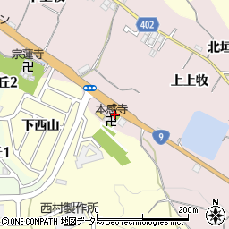 京都府亀岡市篠町王子西ノ山周辺の地図