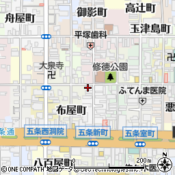 京都府京都市下京区材木町128周辺の地図