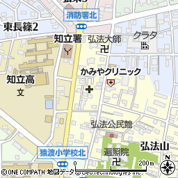 愛知県知立市弘法町（丁凪）周辺の地図