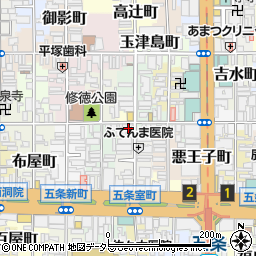 京都府京都市下京区長刀切町217周辺の地図