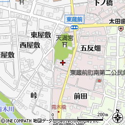 愛知県岡崎市東蔵前町火打山21周辺の地図