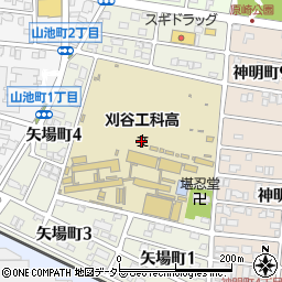 愛知県刈谷市矢場町2丁目周辺の地図