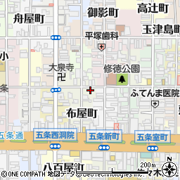 京都府京都市下京区月見町76周辺の地図