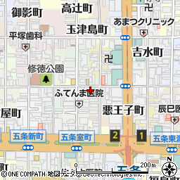 京都府京都市下京区御供石町周辺の地図