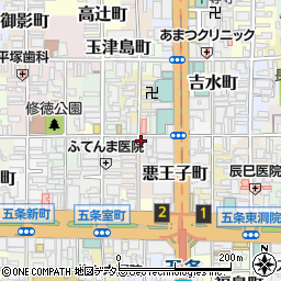 リパーク万寿寺通烏丸西駐車場周辺の地図