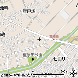 愛知県安城市里町用手木周辺の地図
