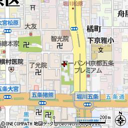京都府京都市下京区柿本町572-3周辺の地図