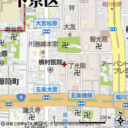 京都府京都市下京区柿本町588-56周辺の地図