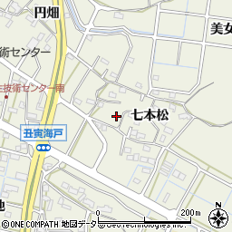 愛知県東海市加木屋町七本松33周辺の地図