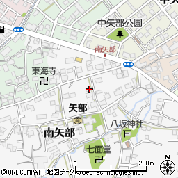 静岡県静岡市清水区南矢部596-1周辺の地図