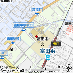 三重県四日市市東茂福町周辺の地図