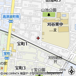 愛知県刈谷市山池町4丁目612周辺の地図