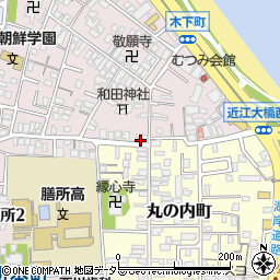 滋賀県大津市木下町7-16周辺の地図