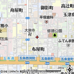 京都府京都市下京区月見町66周辺の地図