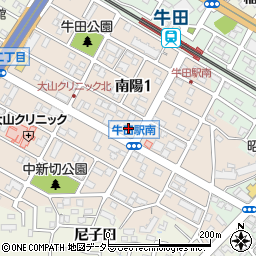 デイリーヤマザキ知立南陽店周辺の地図