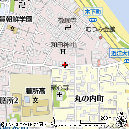 滋賀県大津市木下町7-21周辺の地図