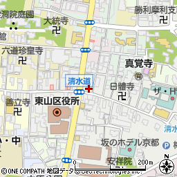 京都府京都市東山区月輪町周辺の地図