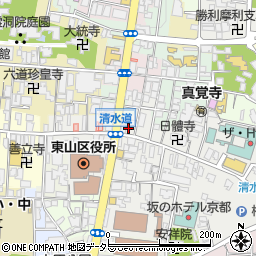 京都府京都市東山区月輪町周辺の地図
