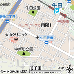 愛知県知立市南陽周辺の地図