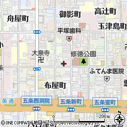 京都府京都市下京区月見町77周辺の地図