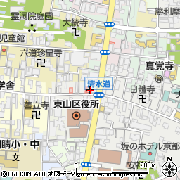 キョウテク東山辰巳町パーキング周辺の地図