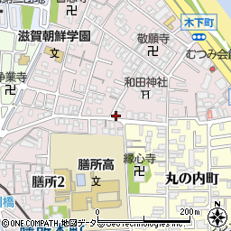 滋賀県大津市木下町7-28周辺の地図