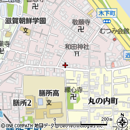 滋賀県大津市木下町7-25周辺の地図