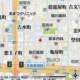 ハートレジデンス五条駅北周辺の地図