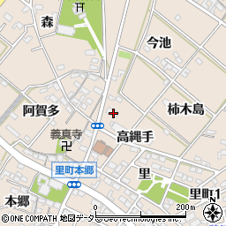 愛知県安城市里町焼山周辺の地図