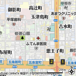 京都府京都市下京区御供石町341-2周辺の地図